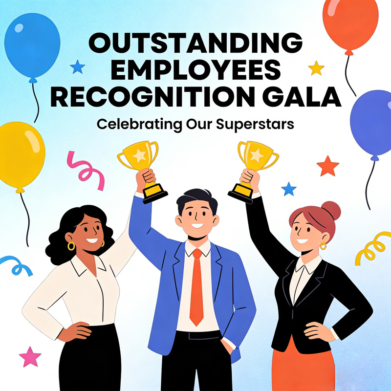 Honorer l'excellence, bâtir l'avenir : le succès de la cérémonie de remise des prix aux employés exceptionnels de notre entreprise